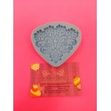 MOLDE SILICONA PARCHE BROCHE FLORES