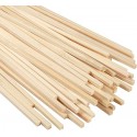 PACK 12 PALOS MADERA 3 MM X 30 CM CUADRADOS