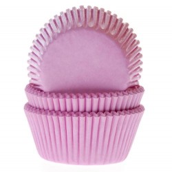 50 CAPSULAS CUPCAKE ROSA CLARO HOUSE OF MARIE