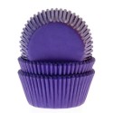 50 CAPSULAS CUPCAKE MORADAS PURPURA HOUSE OF MARIE