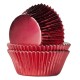 24 CAPSULAS CUPCAKE FOIL ROJAS METALIZADAS HOUSE OF MARIE
