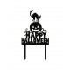 TOPPER HAPPY HALLOWEEN NEGRO DEKORA