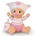FIGURA BAUTIZO NIÑA BEBE CON BIBERON HUCHA