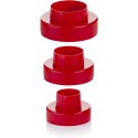 SET 3 CORTADORES REDONDOS LISOS DOBLES PVC