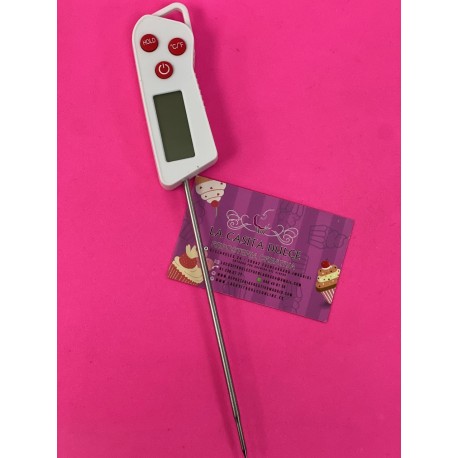 TERMOMETRO DE COCINA DIGITAL CON SONDA BLANCO