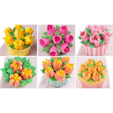 SET 8 BOQUILLAS RUSAS Y 2 ADAPTADORES PVC