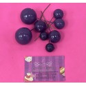 PACK 8 BOLAS O BURBUJAS TOPPER DECORACION MORADAS
