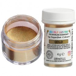COLORANTE POLVO GOLD DORADO BRILLANTE 4 GR SUGARFLAIR