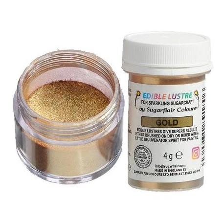 COLORANTE POLVO GOLD DORADO BRILLANTE 4 GR SUGARFLAIR