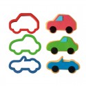 SET 3 CORTADORES PVC COCHES DECORA