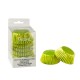 60 CAPSULAS CUPCAKE FOIL VERDE LIMA METALIZADAS DECORA