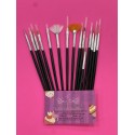 SET 15 PINCELES PRECISION Y DETALLES
