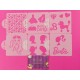 SET 6 STENCILS BARBIE 1