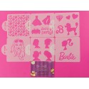 SET 6 STENCILS BARBIE 1