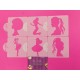 SET 6 STENCILS BARBIE 2