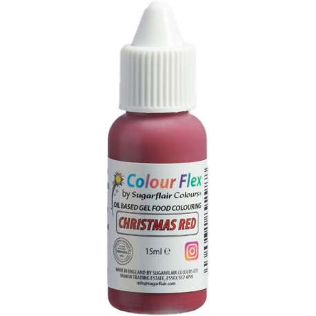 COLORANTE LIPOSOLIBLE ROJO NAVIDAD 15 GR COLOUR FLEX SUGARFLAIR