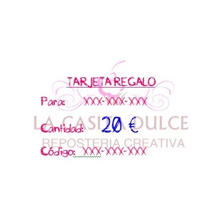 TARJETA REGALO 20 €