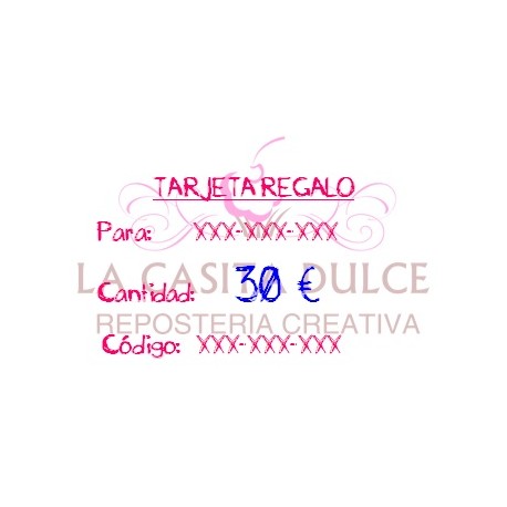 TARJETA REGALO 30 €
