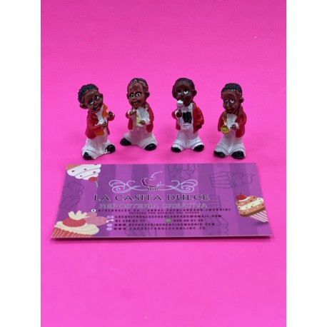 SET 4 FIGURAS PARA ROSCON GRUPO DE JAZZ