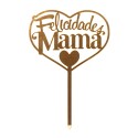 TOPPER FELICIDADES MAMA ORO DEKORA