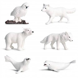 SET 6 FIGURAS PVC ANIMALES ARTICOS