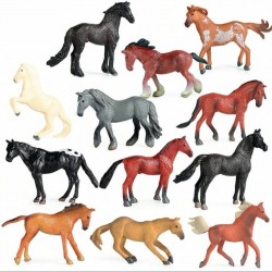 SET 12 FIGURAS PVC CABALLOS