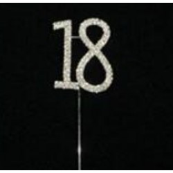 TOPPER 18 NUMERO METAL BRILLANTE