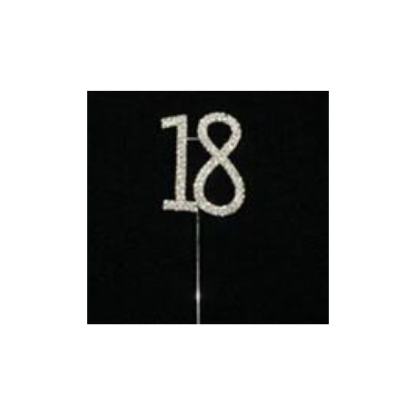 TOPPER 18 NUMERO METAL BRILLANTE