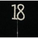 TOPPER 18 NUMERO METAL BRILLANTE