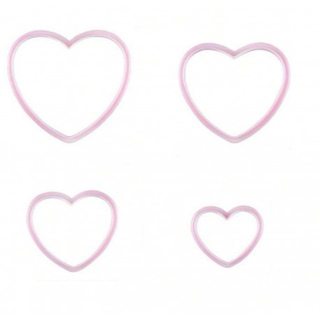 SET 4 CORTADORES CORAZON
