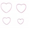 SET 4 CORTADORES CORAZON