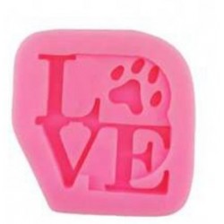 MOLDE LOVE HUELLA DE PERRO