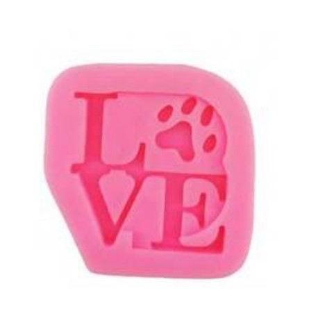 MOLDE LOVE HUELLA DE PERRO