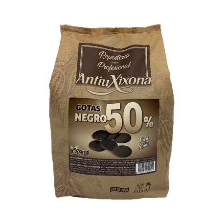 CHOCOLATE NEGRO 50% ANTIU XIXONA 1 KG