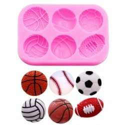 MOLDE 6 BALONES DEPORTES