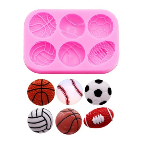 MOLDE 6 BALONES DEPORTES