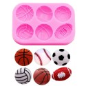MOLDE 6 BALONES DEPORTES