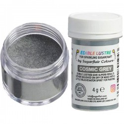 COLORANTE POLVO COSMIC GREY PLATEADO BRILLANTE 4 GR SUGARFLAIR