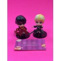 SET 2 FIGURAS MINI HARRY POTTER QUIDDITCH HARRY Y DRACO MALFOY