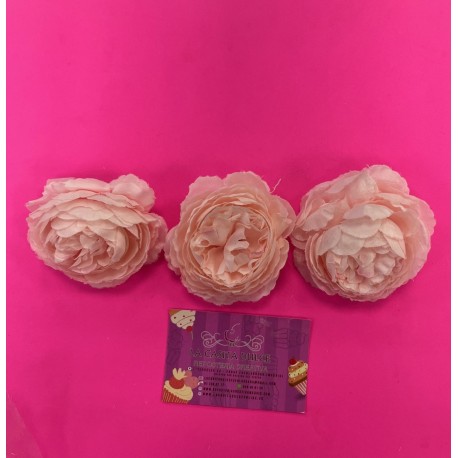 SET 3 FLORES PEONIA ROSA DECORACION