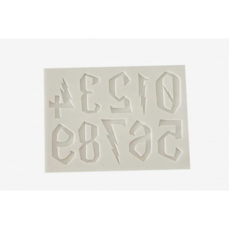 MOLDE SILICONA NUMEROS HARRY POTTER