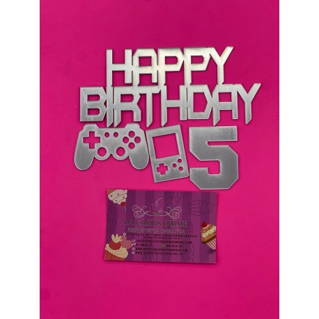 TOPPER HAPPY BIRTHDAY GAMER 5