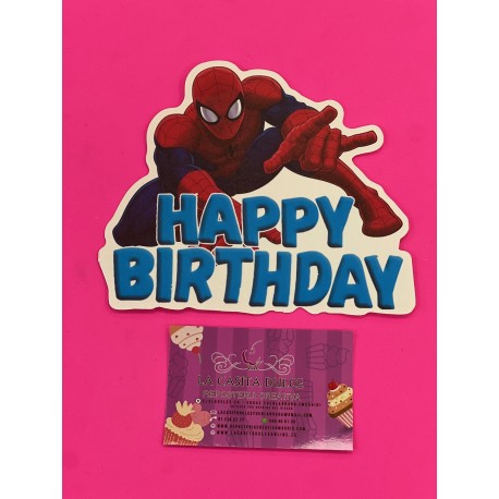 TOPPER HAPPY BIRTHDAY SPIDERMAN