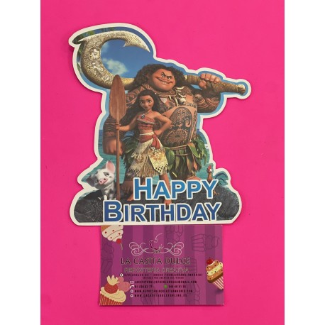 TOPPER HAPPY BIRTHDAY VAIANA