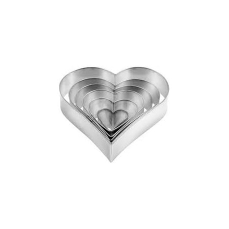 SET 6 CORTADORES CORAZONES TESCOMA