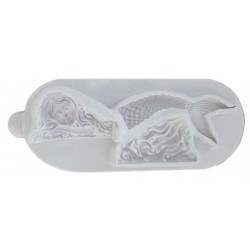 MOLDE SILICONA SIRENA GRANDE 3D