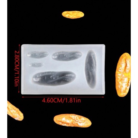 MOLDE SILICONA BARRAS PAN MINIATURA
