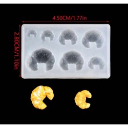 MOLDE SILICONA CROISSANT MINIATURA