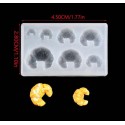 MOLDE SILICONA CROISSANT MINIATURA