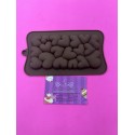 MOLDE SILICONA TABLETA DE CHOCOLATE DISEÑO CORAZONES